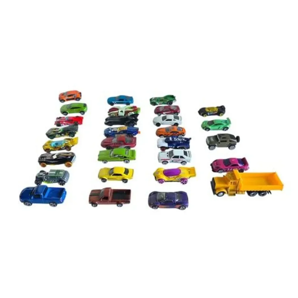 Lot of 26 Hot Wheels & Diecast Cars - Trucks, Cars, SUVs